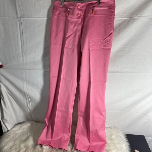Escada Pink Straight Leg Pants - Picture 2 of 9